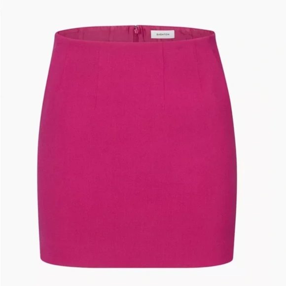 ARITZIA Babaton Kinsley Mini Skirt Pink - Picture 1 of 11